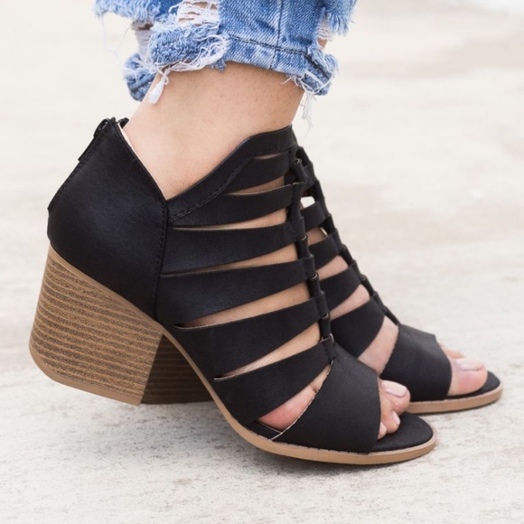 Shoes - TAMARA Cut Out Booties - BLACK Shoes - TAMARA Cut Out Booties - BLACK